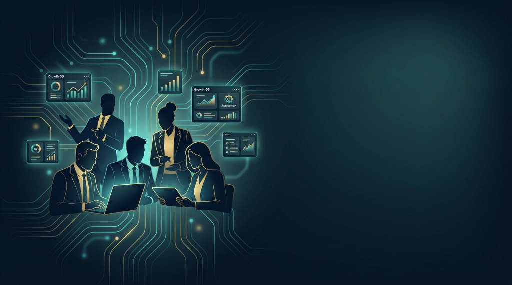 Clean sales funnel and team dashboard showing unified operations